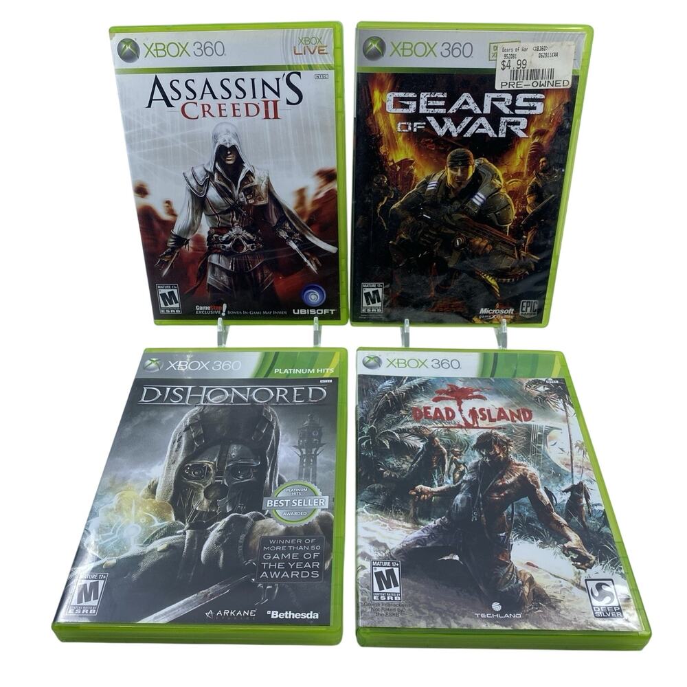 XBox 360 Lot of Games (Dishonored, Dead Island, Gears, Assassin's Creed) CIB